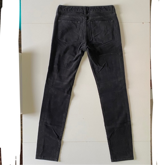 Y2K Banana Republic Black Skinny Fit Corduroy Jeans Pants - Picture 2 of 6